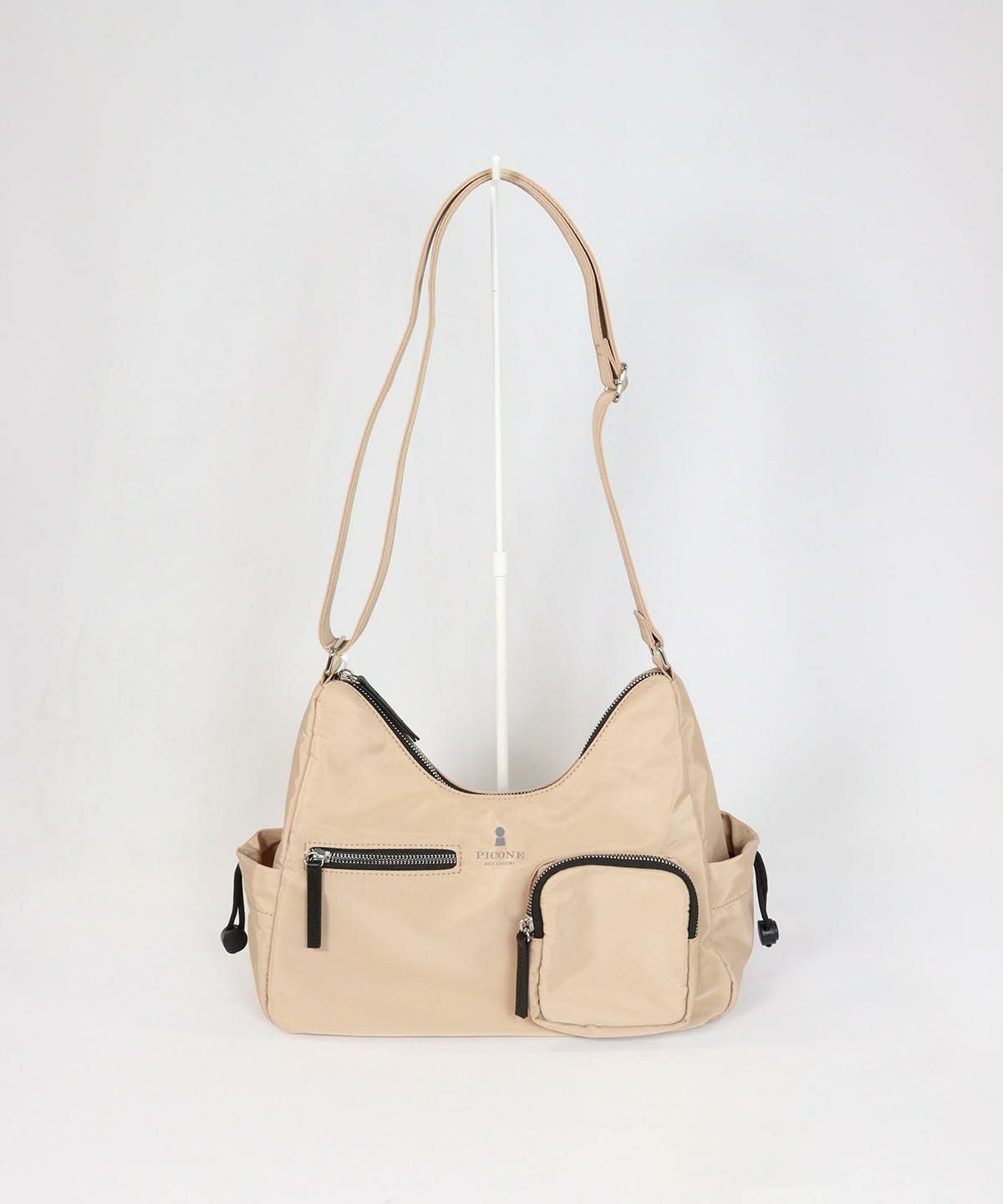 ポケットショルダーバッグ(キャメル)