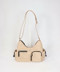 ポケットショルダーバッグ(キャメル)