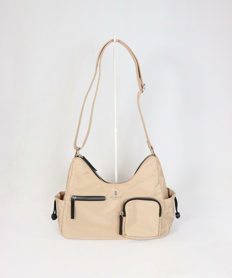 ポケットショルダーバッグ(キャメル)