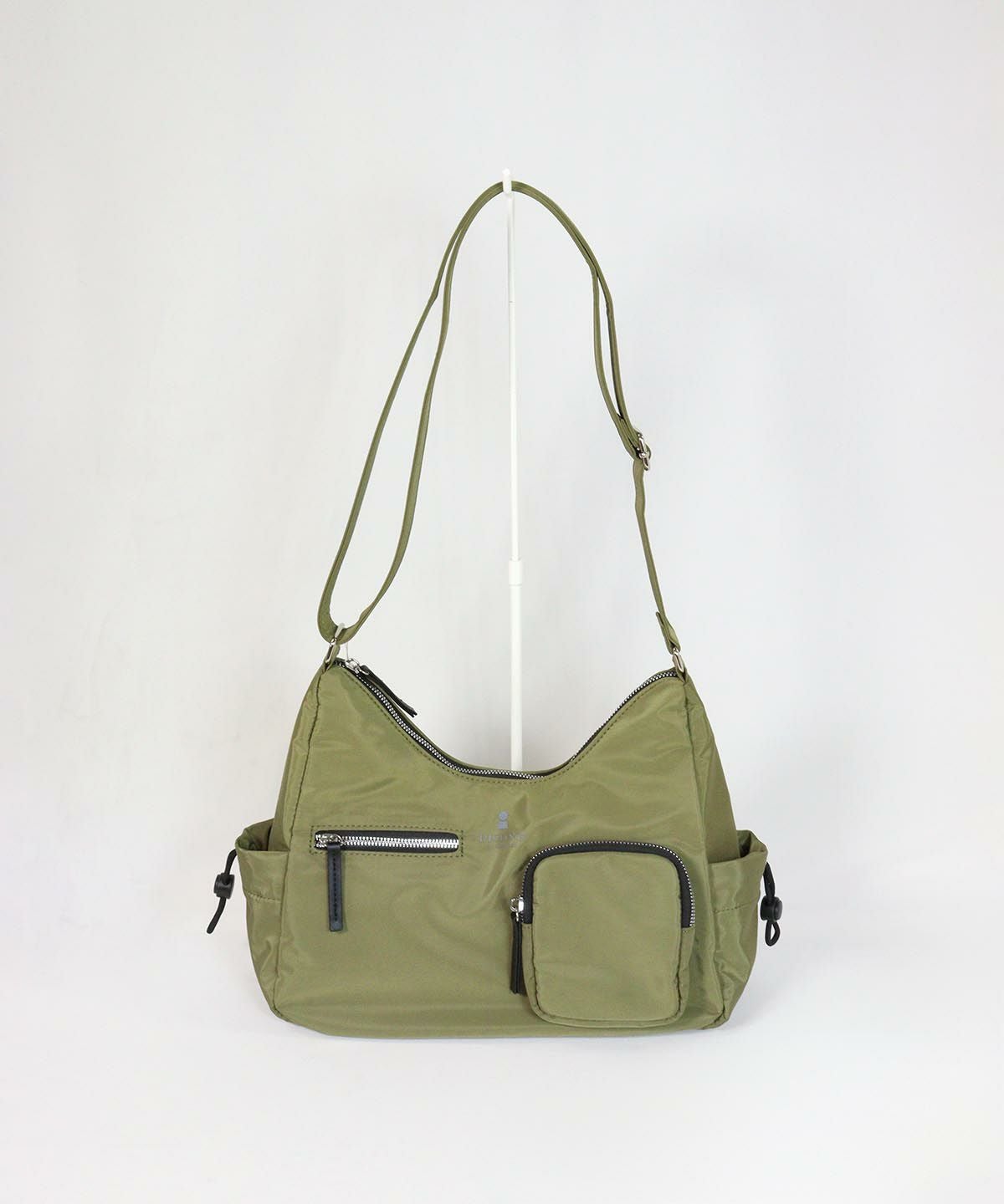 ポケットショルダーバッグ(カーキ)