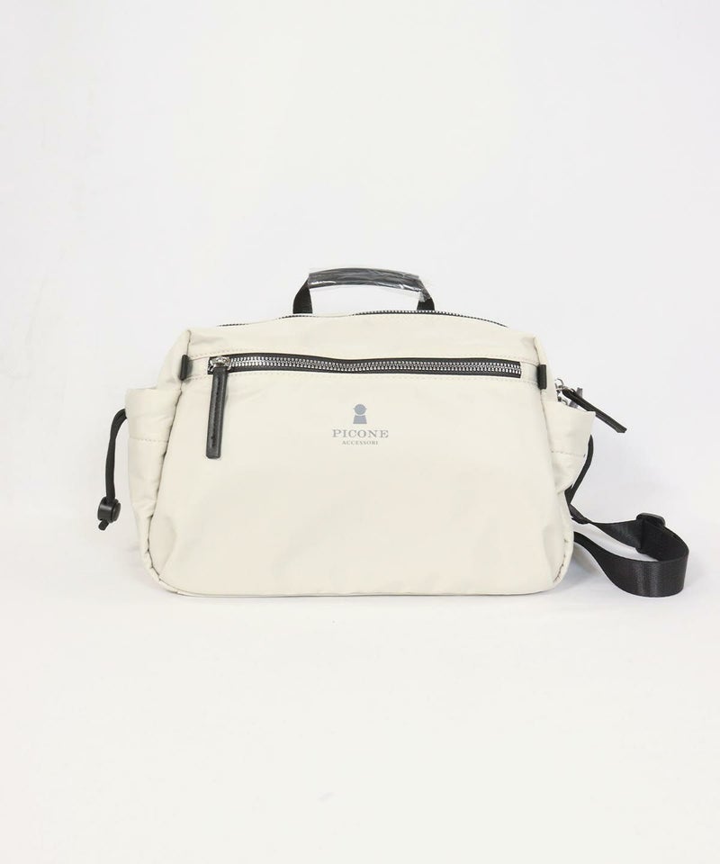 ボックス型ショルダーバッグ(ベージュ)