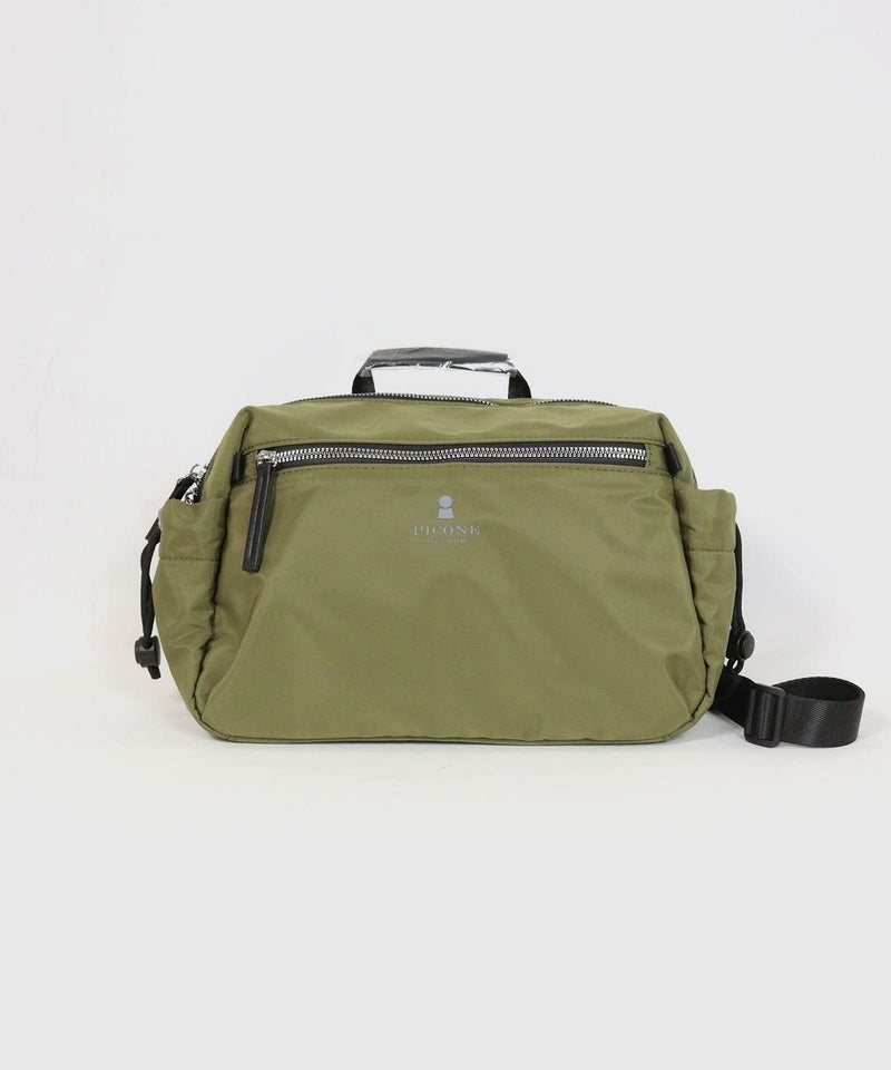 ボックス型ショルダーバッグ(カーキ)