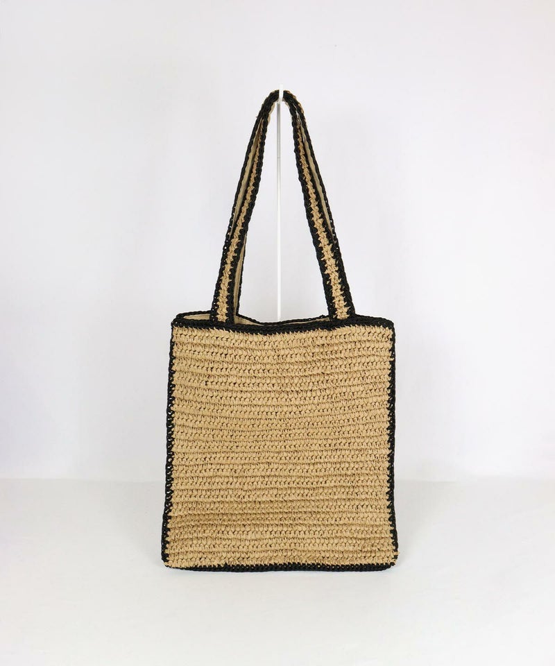 ペーパー編みトートバッグ後（パイナップル）