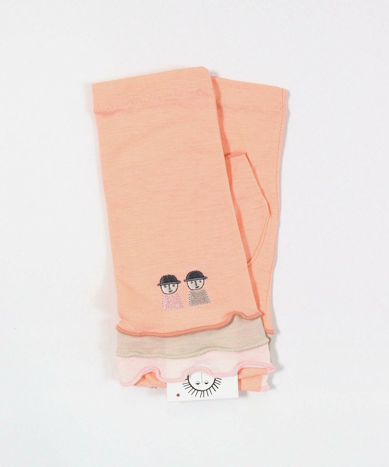 メローフリルUV手袋(ライトオレンジ)