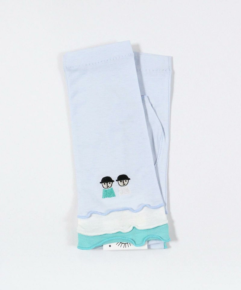 メローフリルUV手袋(ライトブルー)