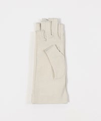 カラフルピコ刺繍UV手袋(ライトグレー)手のひら側