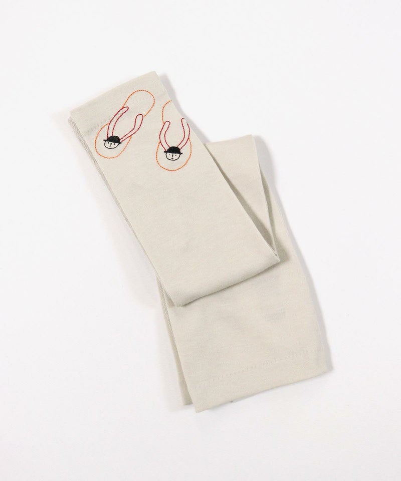 メッシュ切替UVアームカバー(ライトグレー)