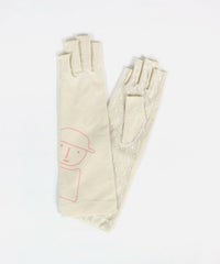 ドットメッシュ切替UV手袋（ベージュ）