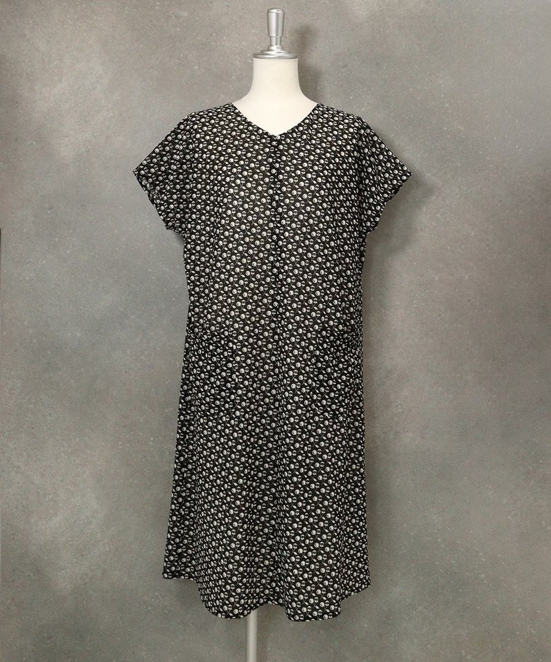 ピコチェリー柄ワンピース(ブラック)