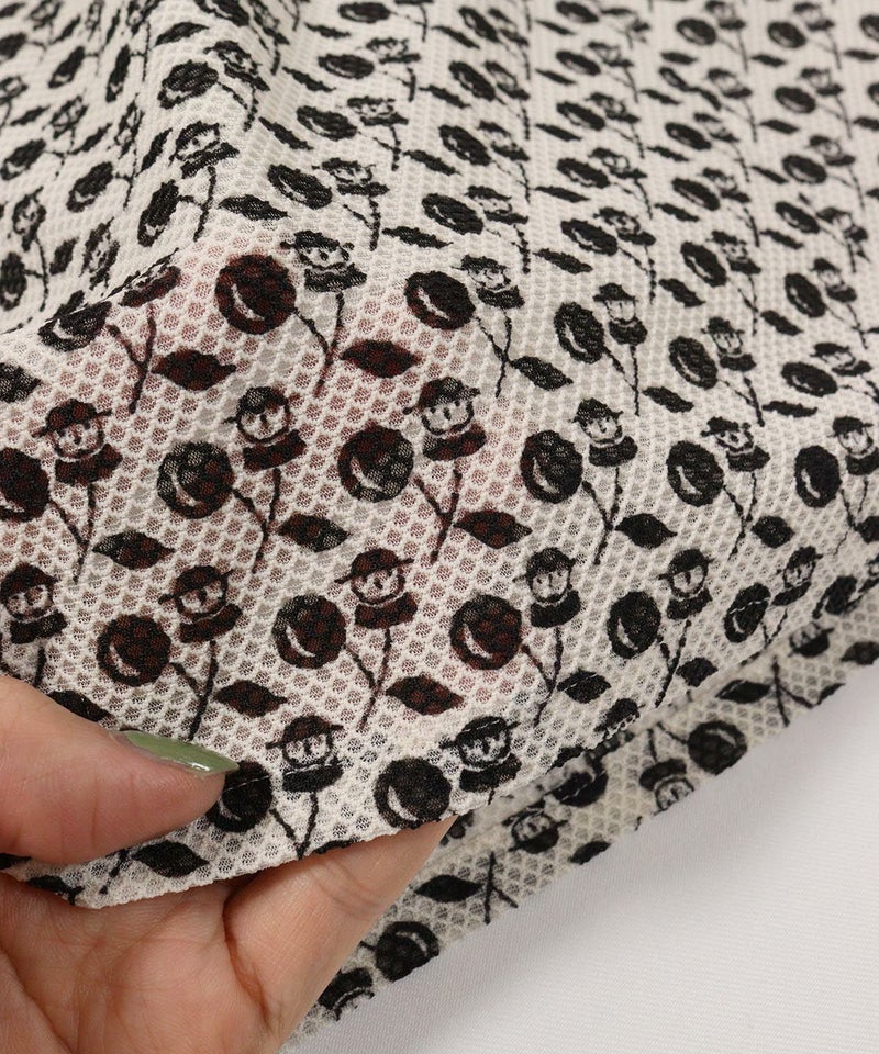 生地感(ホワイト×ブラック)