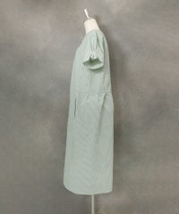 サッカーストライプワンピース(グリーン)横