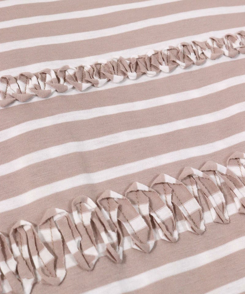 テープ刺繍部分アップ(ベージュ)