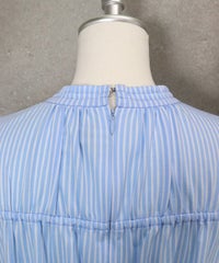 襟元後部分（ブルー）