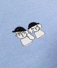 胸元刺繍アップ(ライトブルー)