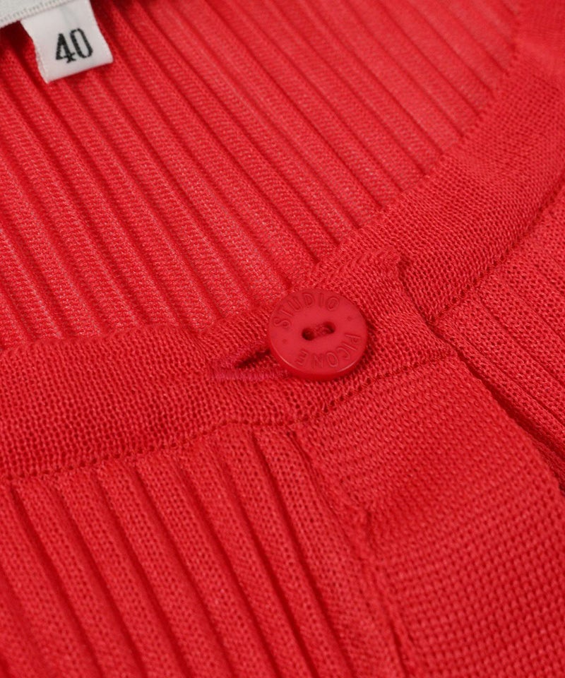 ボタンアップ(レッド)