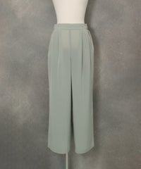 冷感速乾ソフトワイドパンツ(ライトグリーン)