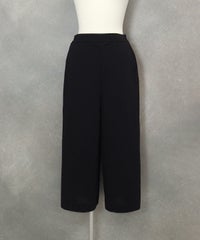 コットン混冷感七分丈パンツ(ブラック)