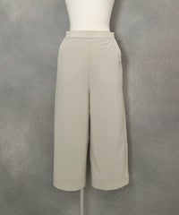 コットン混冷感七分丈パンツ(ベージュ)