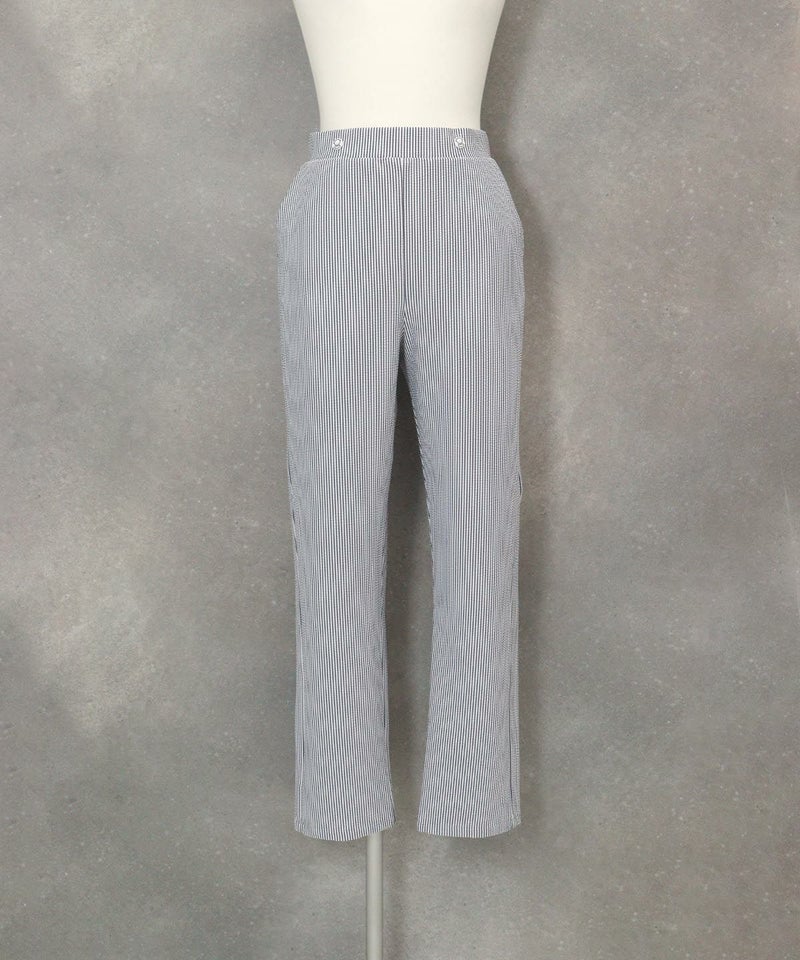 サッカーストライプ速乾パンツ(ネイビー)