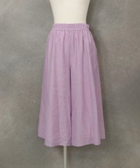 七分丈ワイドパンツ(ライトパープル)