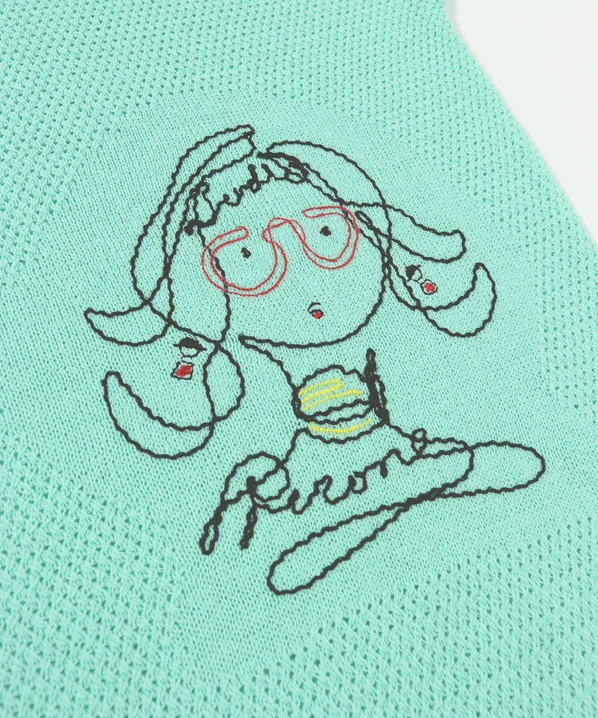 透かし編み刺繍ニットベスト|スタジオピッコーネ - ゴルフウェアや婦人