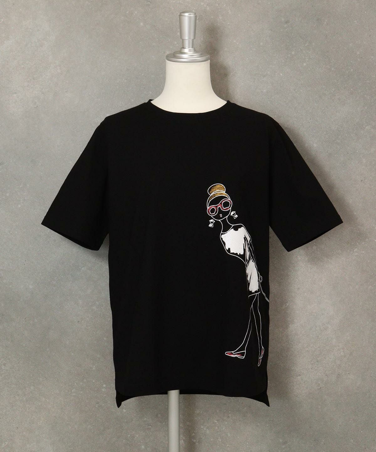 グリッタープリント冷感Tシャツ|スタジオピッコーネ - ゴルフウェアや