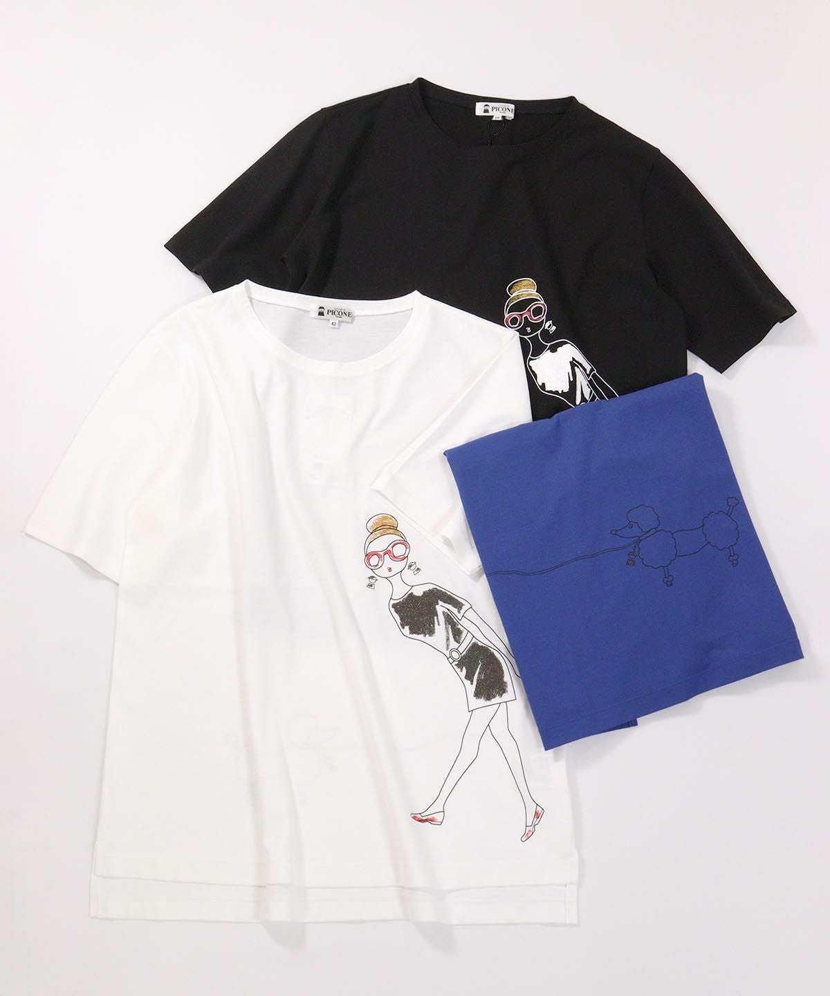 グリッタープリント冷感Tシャツ|スタジオピッコーネ - ゴルフウェアや
