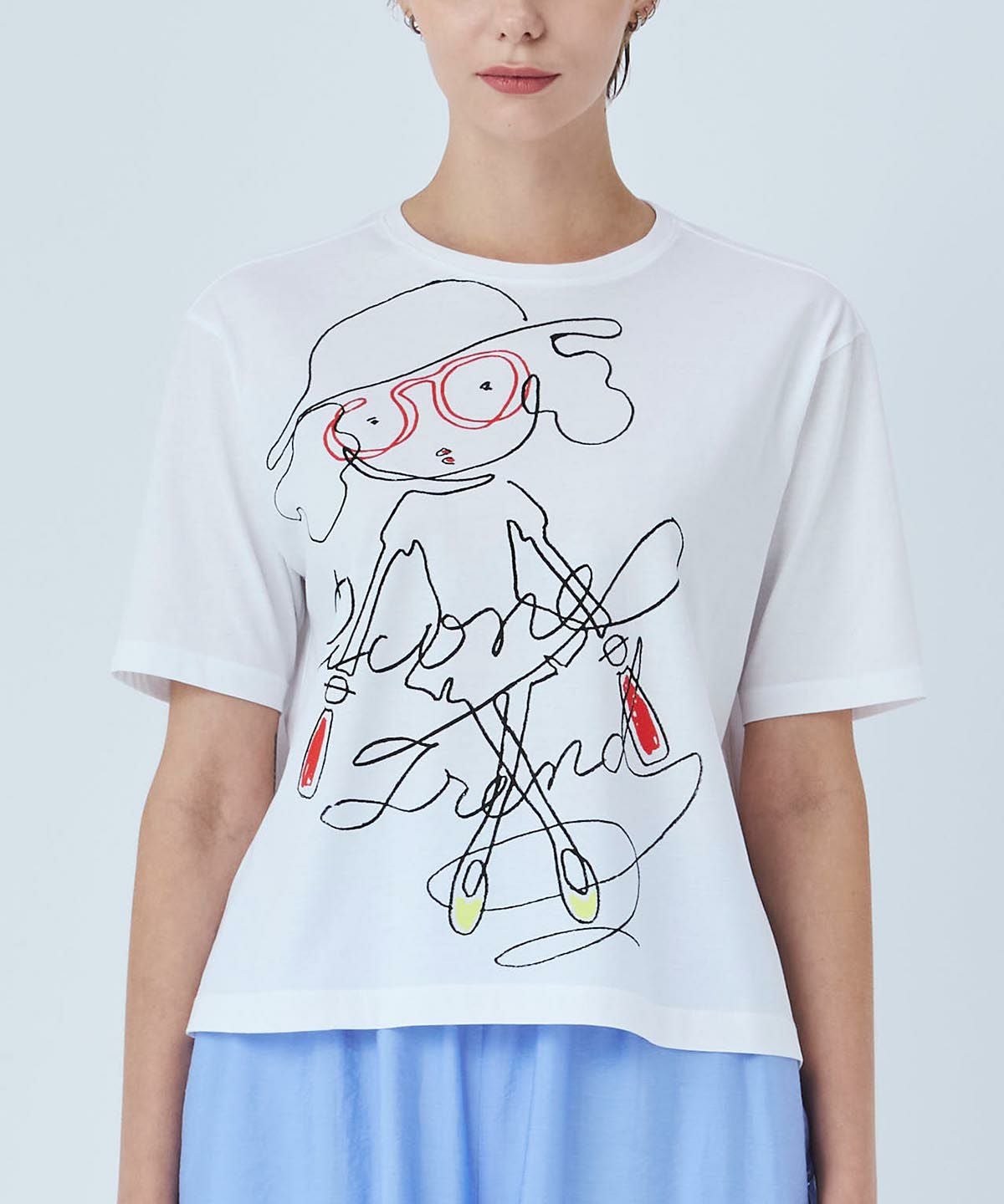 線画イラスト冷感Tシャツ|スタジオピッコーネ - ゴルフウェアや婦人服通販