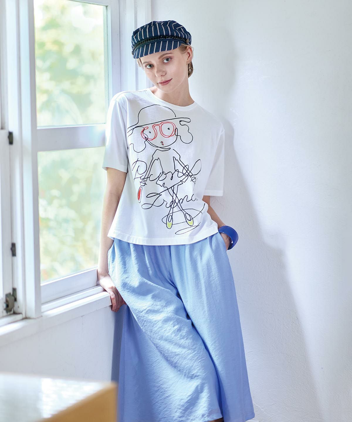 線画イラスト冷感Tシャツ|スタジオピッコーネ - ゴルフウェアや婦人服通販
