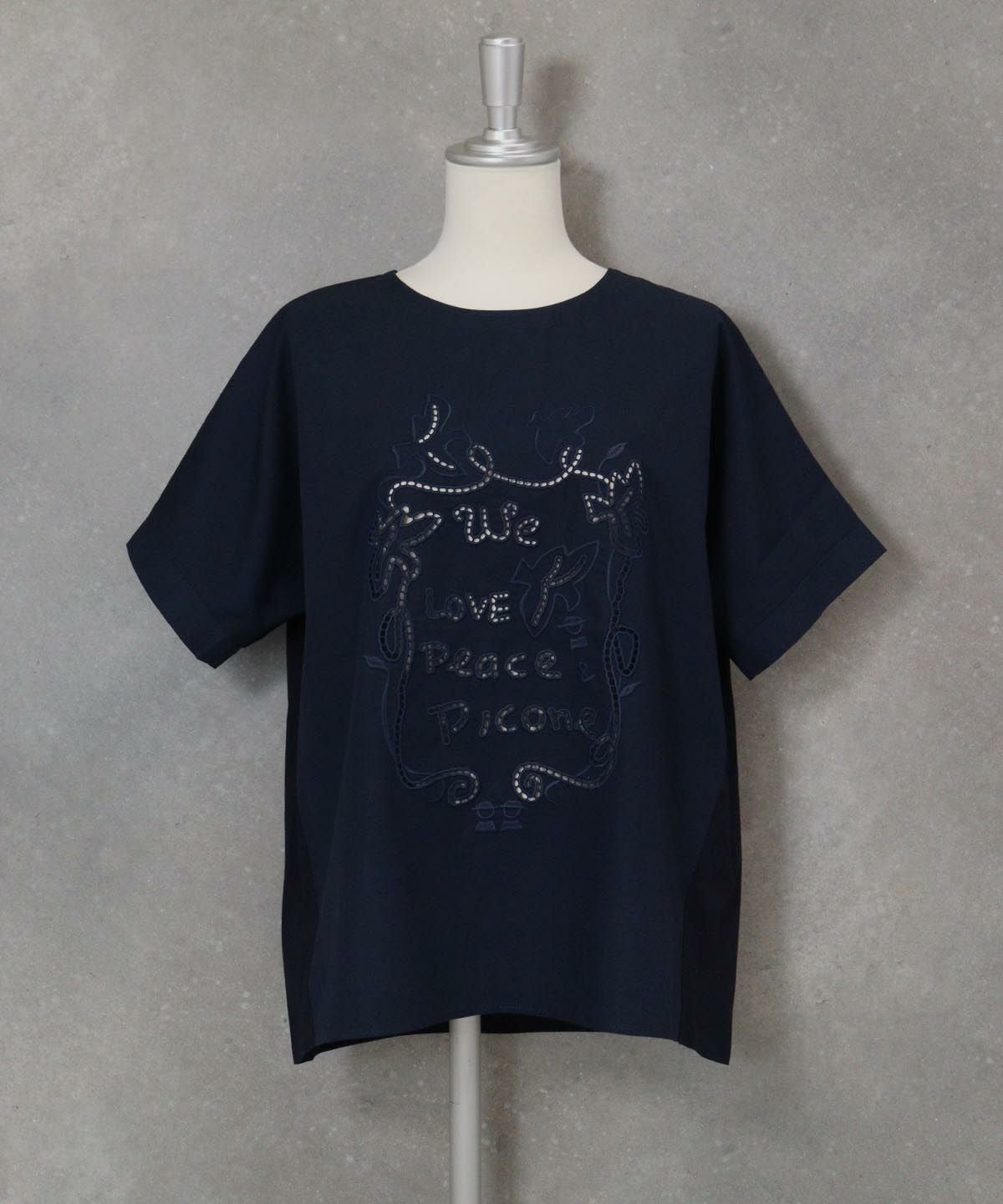 カットワーク刺繍冷感Tシャツ|スタジオピッコーネ - ゴルフウェアや