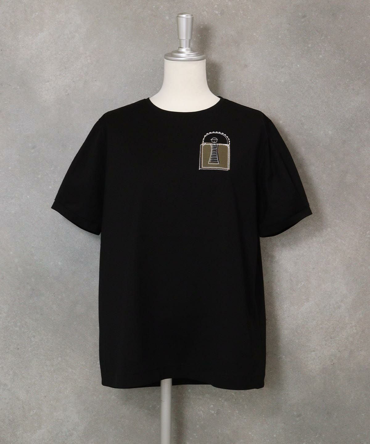 ピッコーネ　半袖　Tシャツ　42号　ブラック　未使用 タックスリーブTシャツ|スタジオピッコーネ - ゴルフウェアや婦人服通販