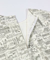 背面ファスナーアップ(ホワイト)