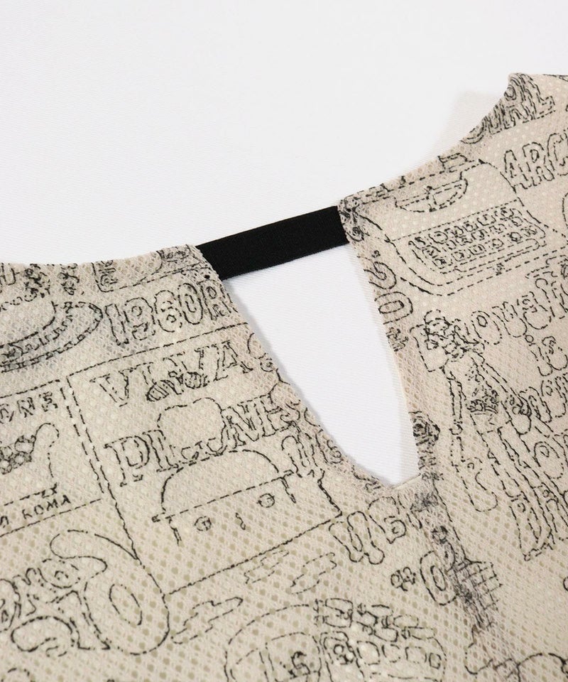 首元後ろアップ(ベージュ)