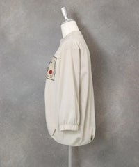 七分袖冷感スキッパープルオーバー(ベージュ)横