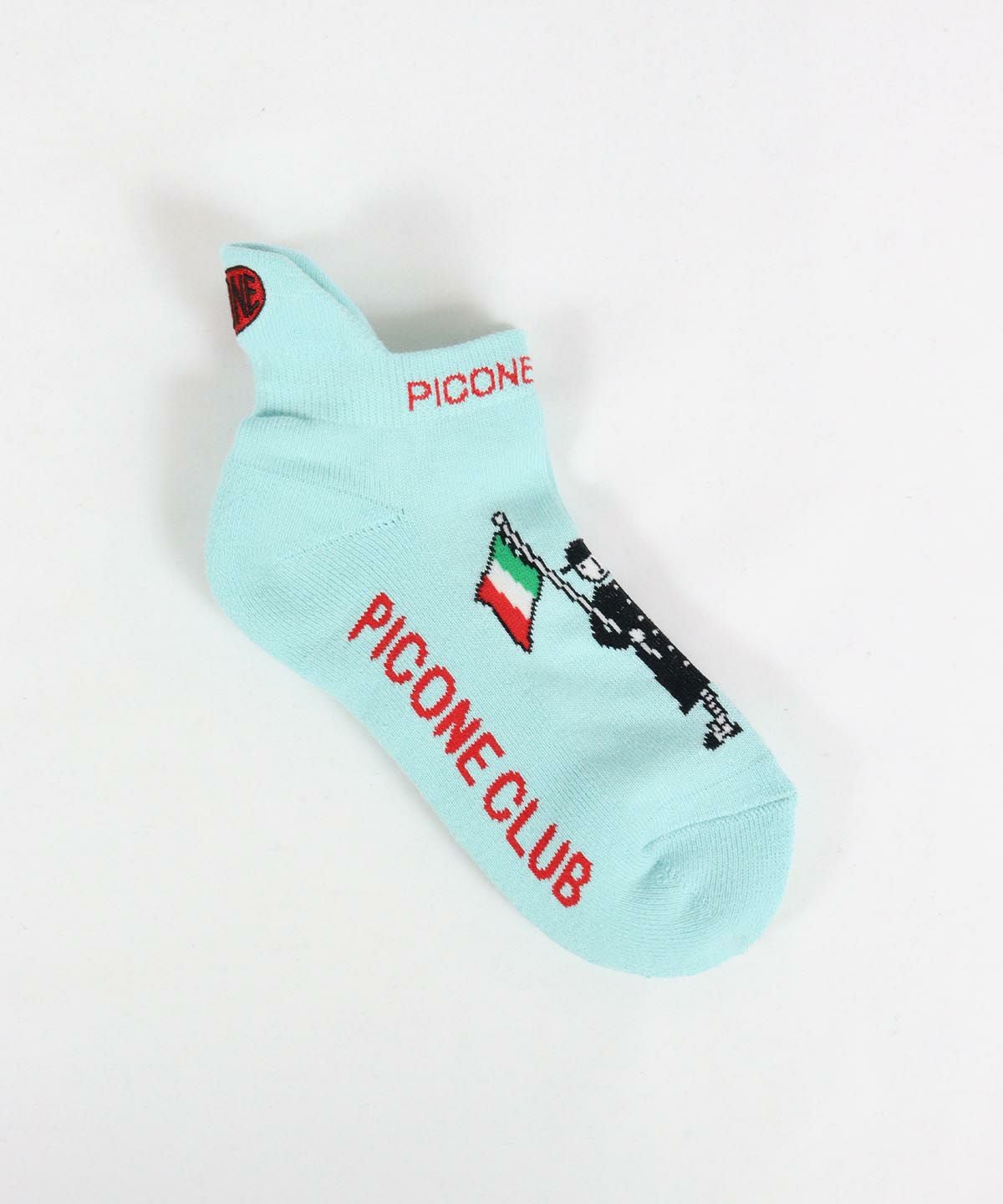 ピコ柄くるぶしソックス（ライトプルー）