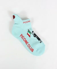 ピコ柄くるぶしソックス（ライトプルー）