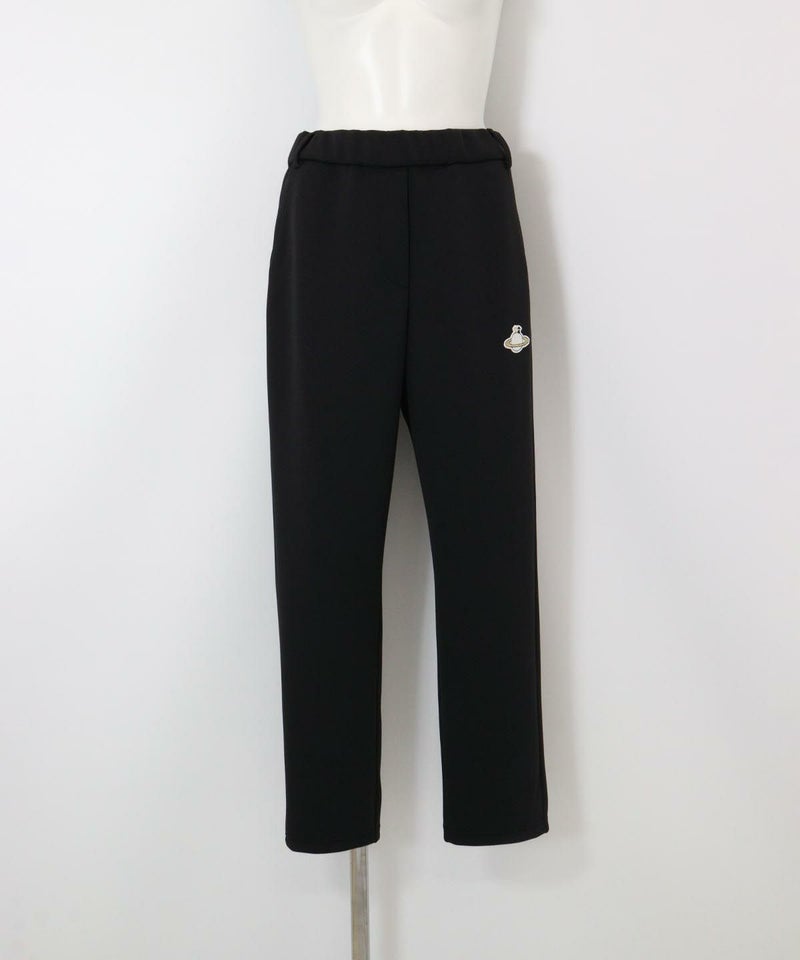 UVベーシックテーパードパンツ(ブラック)前