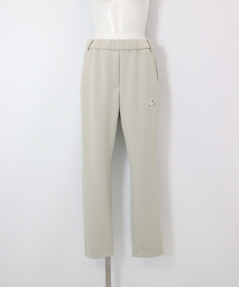 UVベーシックテーパードパンツ(ライトグレー)前