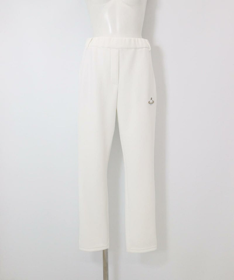 UVベーシックテーパードパンツ(ホワイト)前