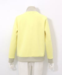 ワッペン付ジップブルゾン 後ろ（イエロー）