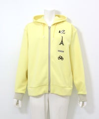 刺繍ワッペンジップパーカー（イエロー）