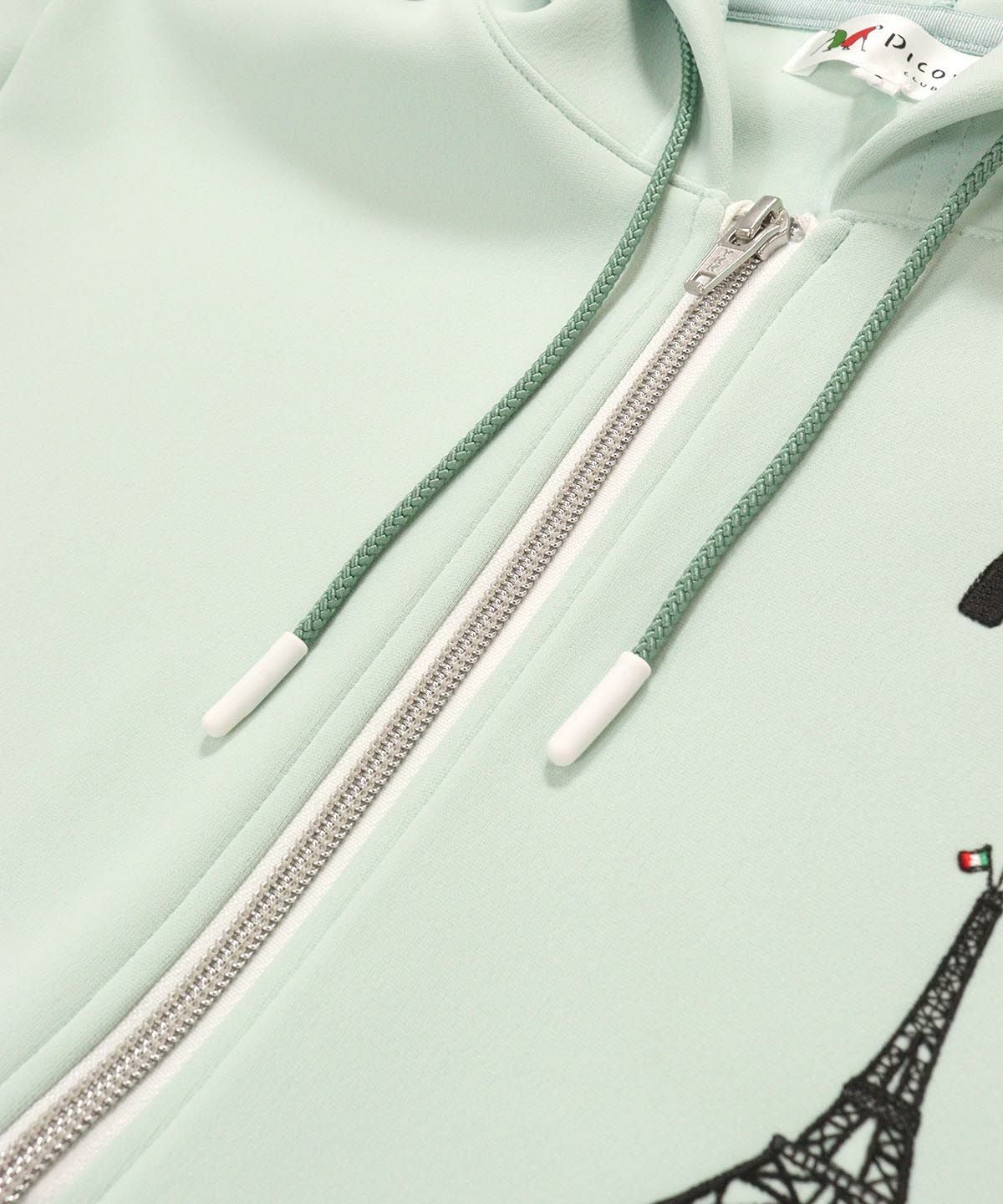 フード紐（ライトグリーン）