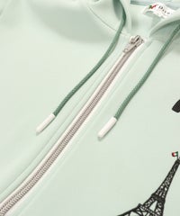 フード紐（ライトグリーン）