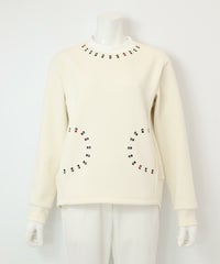 ピコ刺繍ダンボールプルオーバー（ベージュ）