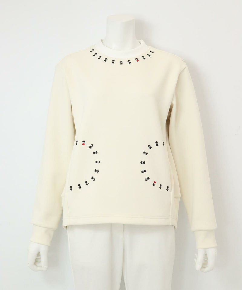 ピコ刺繍ダンボールプルオーバー（ベージュ）