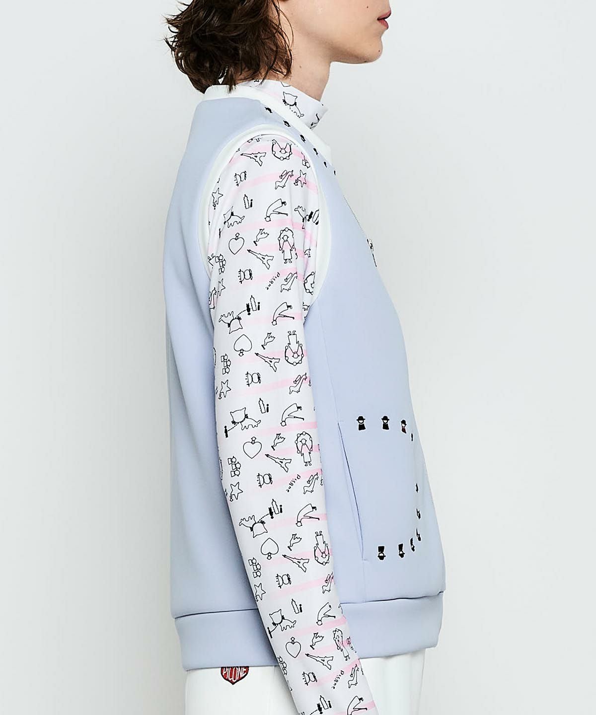 モデル着用画像（ライトブルー）