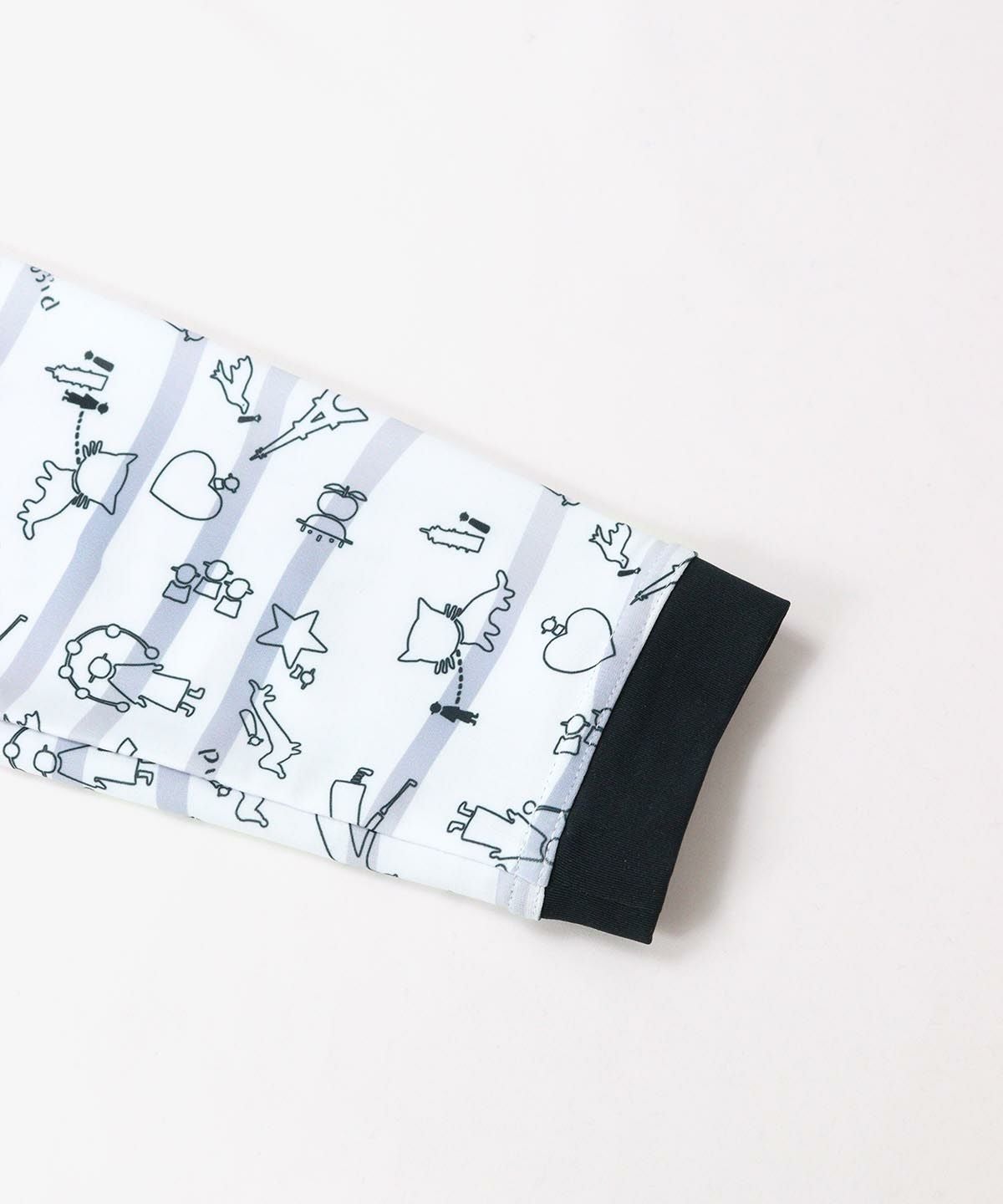 袖口部分（ライトグレー）