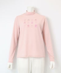 ピコ柄ストーンプルオーバー（ピンク）