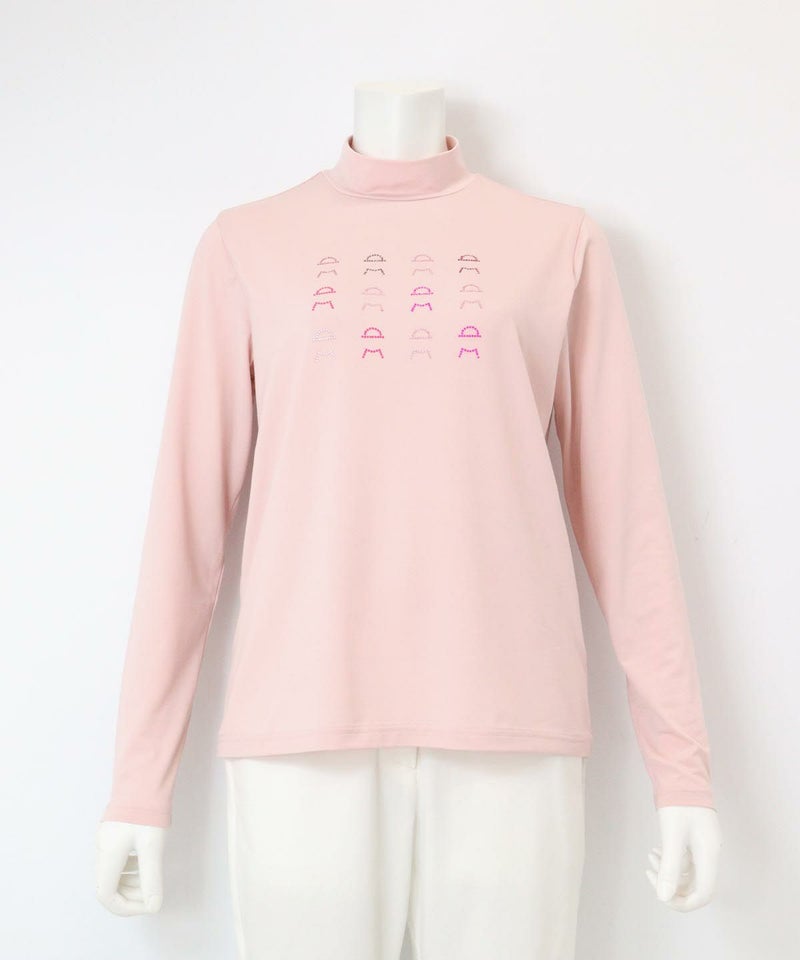 ピコ柄ストーンプルオーバー（ピンク）