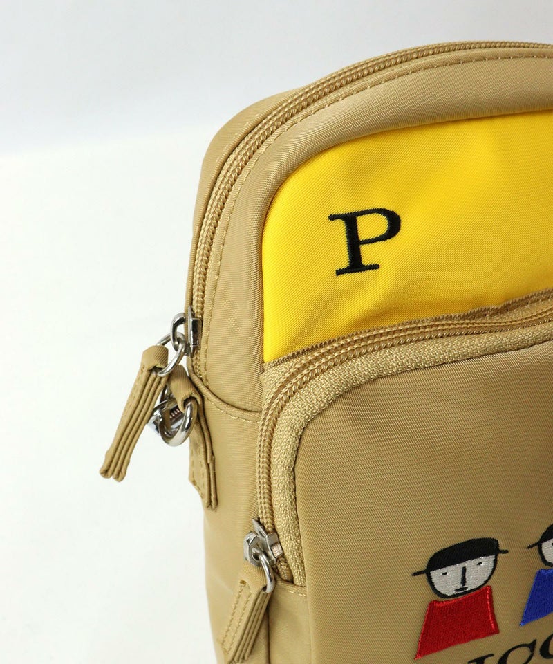 配色部とファスナー開閉部（ベージュ）